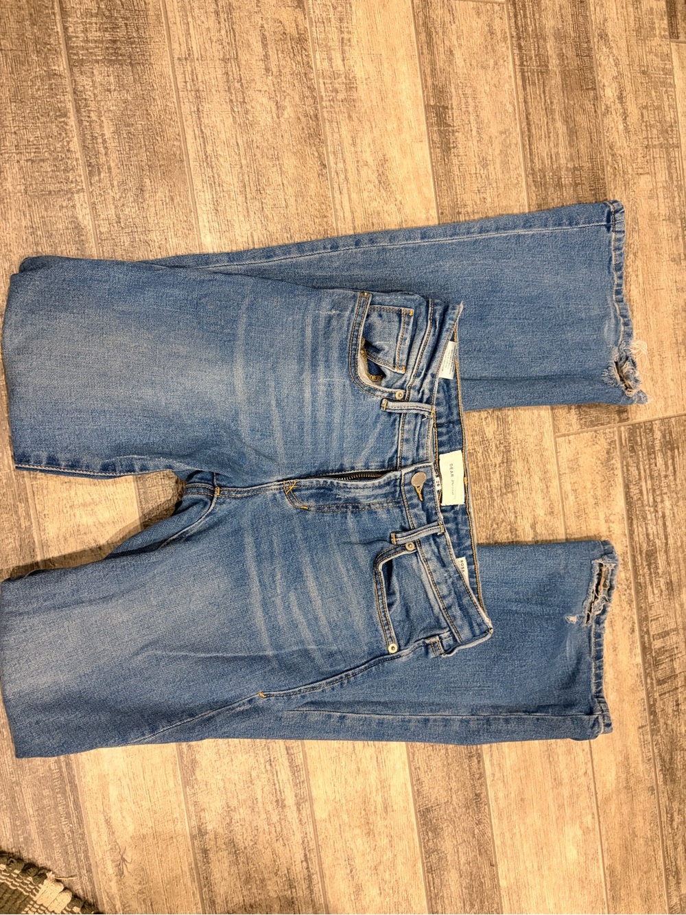 Dear John Mid Wash High-Rise Straight Jeans